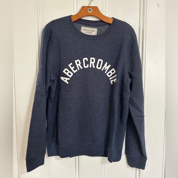 Abercrombie Logo Pullover Crew Sweater - Picture 1 of 3